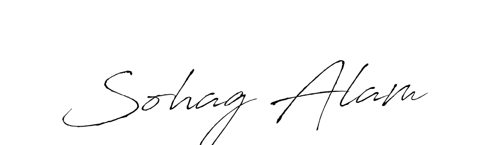How to make Sohag Alam name signature. Use Antro_Vectra style for creating short signs online. This is the latest handwritten sign. Sohag Alam signature style 6 images and pictures png