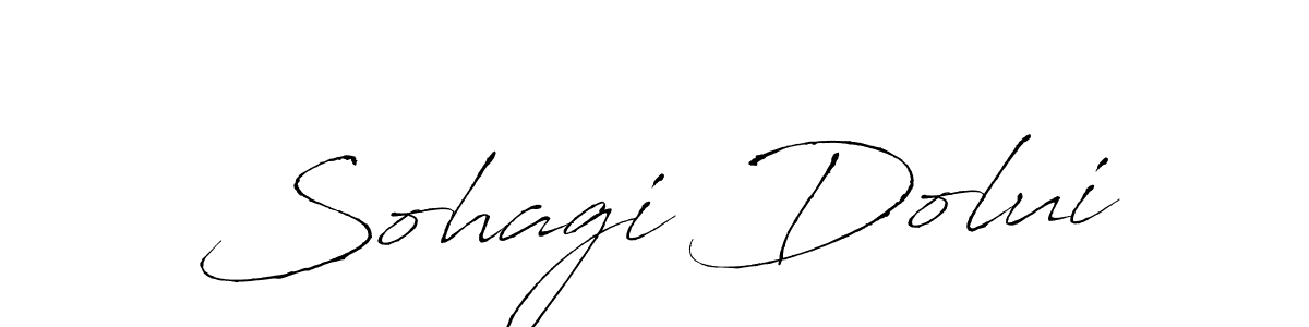 Create a beautiful signature design for name Sohagi Dolui. With this signature (Antro_Vectra) fonts, you can make a handwritten signature for free. Sohagi Dolui signature style 6 images and pictures png