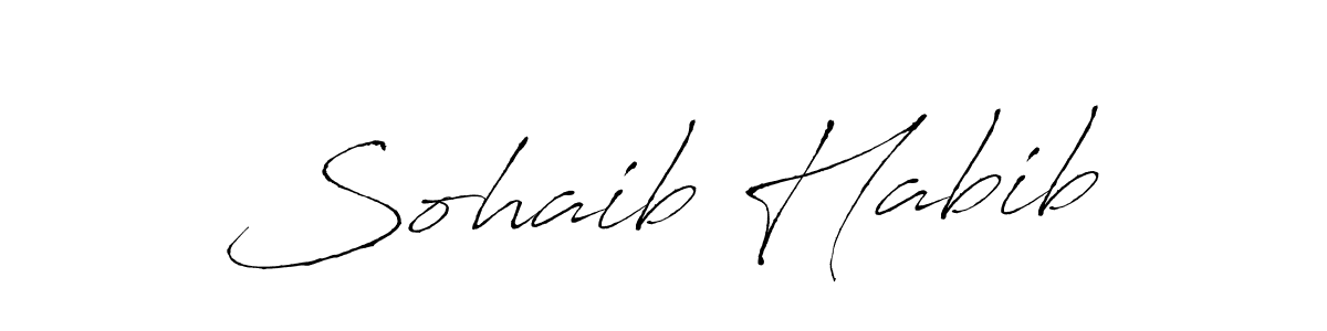 Similarly Antro_Vectra is the best handwritten signature design. Signature creator online .You can use it as an online autograph creator for name Sohaib Habib. Sohaib Habib signature style 6 images and pictures png