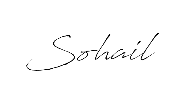 How to make Sohail name signature. Use Antro_Vectra style for creating short signs online. This is the latest handwritten sign. Sohail signature style 6 images and pictures png