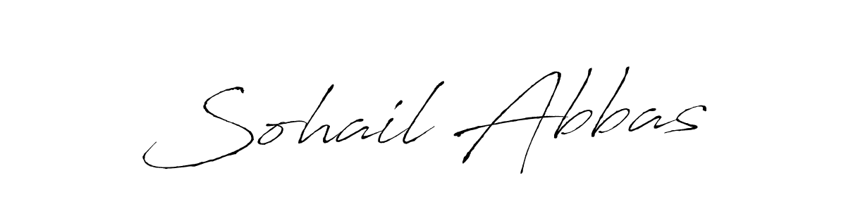 Antro_Vectra is a professional signature style that is perfect for those who want to add a touch of class to their signature. It is also a great choice for those who want to make their signature more unique. Get Sohail Abbas name to fancy signature for free. Sohail Abbas signature style 6 images and pictures png