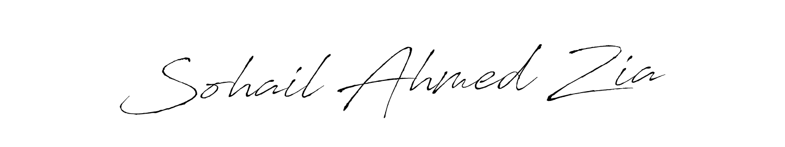 How to make Sohail Ahmed Zia signature? Antro_Vectra is a professional autograph style. Create handwritten signature for Sohail Ahmed Zia name. Sohail Ahmed Zia signature style 6 images and pictures png