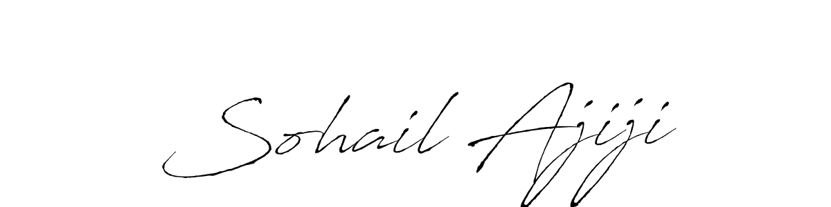 Similarly Antro_Vectra is the best handwritten signature design. Signature creator online .You can use it as an online autograph creator for name Sohail Ajiji. Sohail Ajiji signature style 6 images and pictures png
