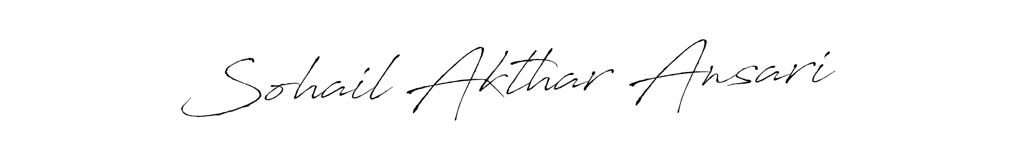 The best way (Antro_Vectra) to make a short signature is to pick only two or three words in your name. The name Sohail Akthar Ansari include a total of six letters. For converting this name. Sohail Akthar Ansari signature style 6 images and pictures png