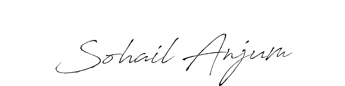 How to make Sohail Anjum signature? Antro_Vectra is a professional autograph style. Create handwritten signature for Sohail Anjum name. Sohail Anjum signature style 6 images and pictures png