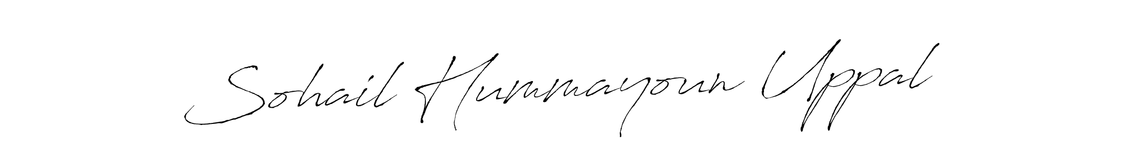 Design your own signature with our free online signature maker. With this signature software, you can create a handwritten (Antro_Vectra) signature for name Sohail Hummayoun Uppal. Sohail Hummayoun Uppal signature style 6 images and pictures png