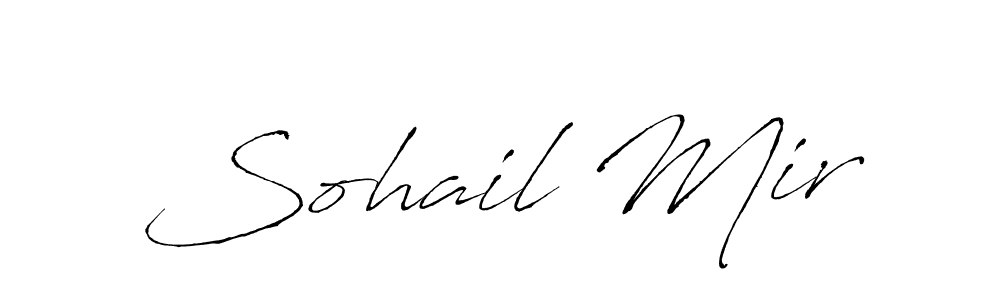 Sohail Mir stylish signature style. Best Handwritten Sign (Antro_Vectra) for my name. Handwritten Signature Collection Ideas for my name Sohail Mir. Sohail Mir signature style 6 images and pictures png