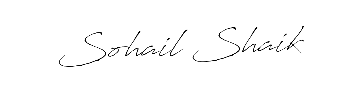 You should practise on your own different ways (Antro_Vectra) to write your name (Sohail Shaik) in signature. don't let someone else do it for you. Sohail Shaik signature style 6 images and pictures png