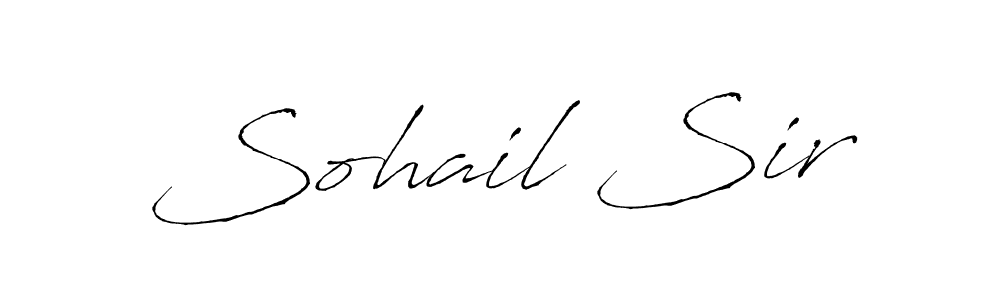 How to make Sohail Sir signature? Antro_Vectra is a professional autograph style. Create handwritten signature for Sohail Sir name. Sohail Sir signature style 6 images and pictures png