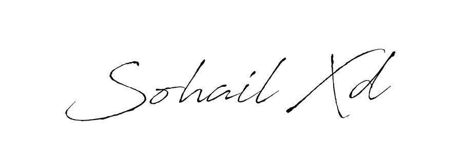 How to make Sohail Xd signature? Antro_Vectra is a professional autograph style. Create handwritten signature for Sohail Xd name. Sohail Xd signature style 6 images and pictures png
