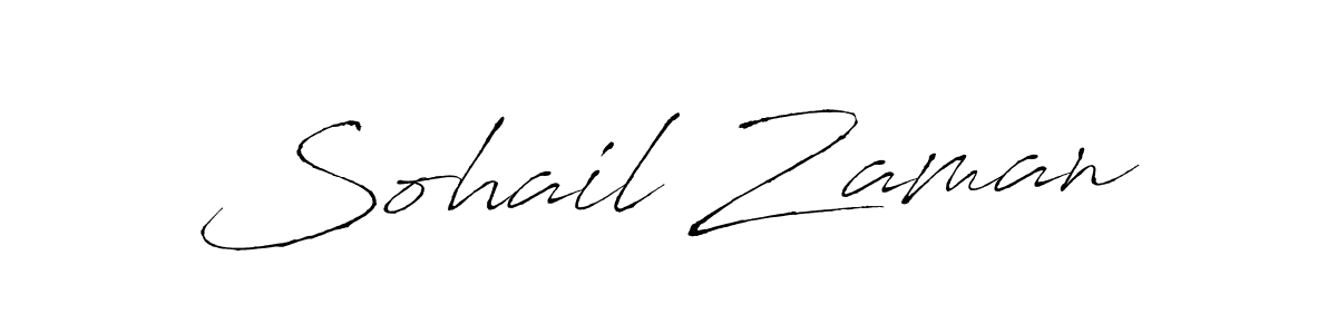 Make a beautiful signature design for name Sohail Zaman. With this signature (Antro_Vectra) style, you can create a handwritten signature for free. Sohail Zaman signature style 6 images and pictures png