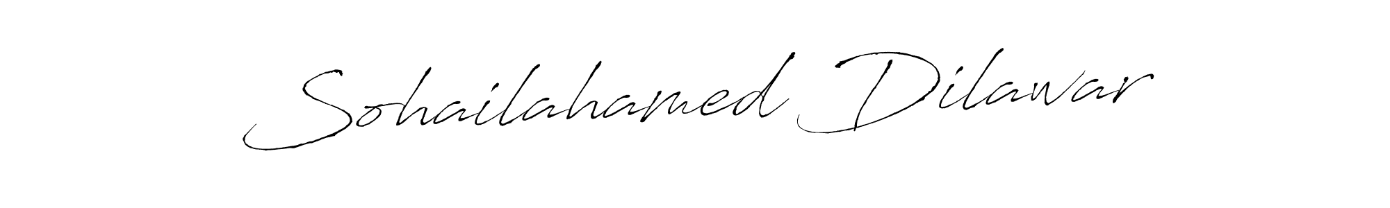 Create a beautiful signature design for name Sohailahamed Dilawar. With this signature (Antro_Vectra) fonts, you can make a handwritten signature for free. Sohailahamed Dilawar signature style 6 images and pictures png