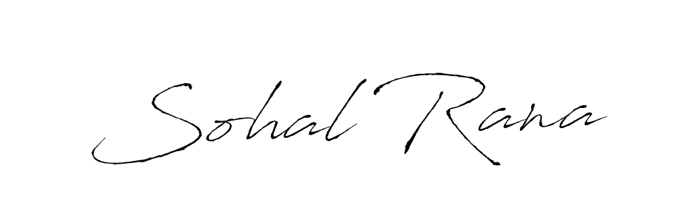 Make a beautiful signature design for name Sohal Rana. With this signature (Antro_Vectra) style, you can create a handwritten signature for free. Sohal Rana signature style 6 images and pictures png