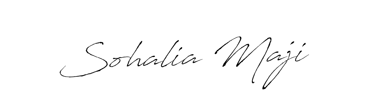 Use a signature maker to create a handwritten signature online. With this signature software, you can design (Antro_Vectra) your own signature for name Sohalia Maji. Sohalia Maji signature style 6 images and pictures png