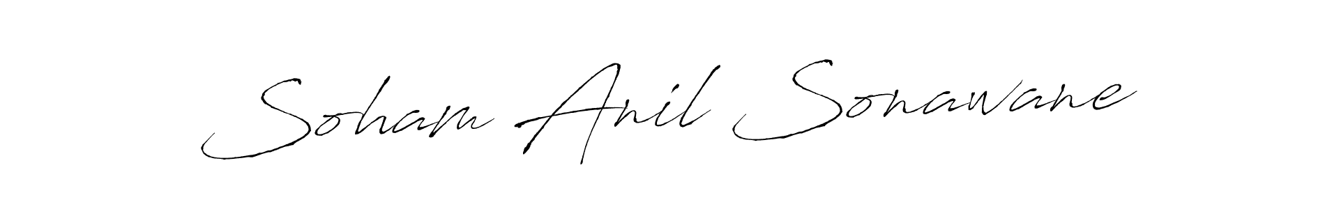 Make a beautiful signature design for name Soham Anil Sonawane. With this signature (Antro_Vectra) style, you can create a handwritten signature for free. Soham Anil Sonawane signature style 6 images and pictures png