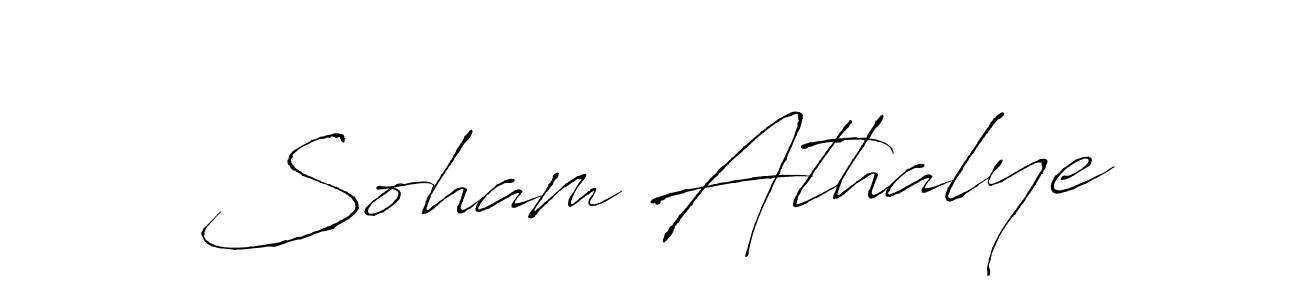 The best way (Antro_Vectra) to make a short signature is to pick only two or three words in your name. The name Soham Athalye include a total of six letters. For converting this name. Soham Athalye signature style 6 images and pictures png