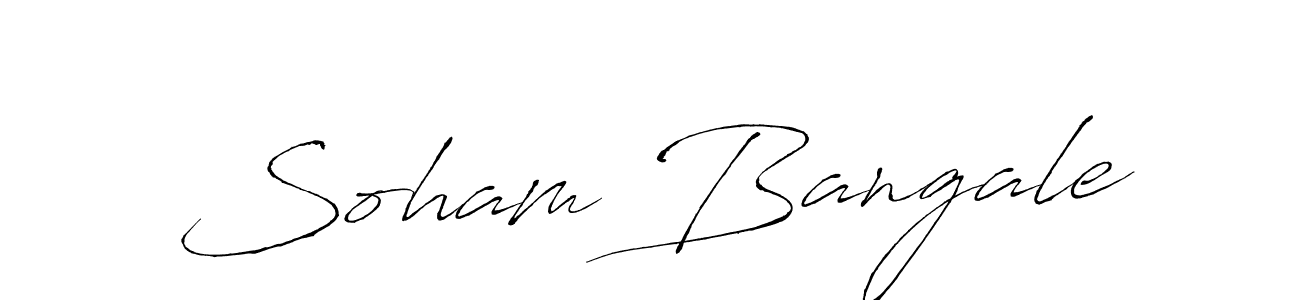 Soham Bangale stylish signature style. Best Handwritten Sign (Antro_Vectra) for my name. Handwritten Signature Collection Ideas for my name Soham Bangale. Soham Bangale signature style 6 images and pictures png
