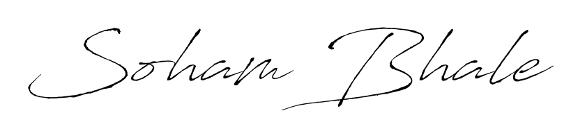 Once you've used our free online signature maker to create your best signature Antro_Vectra style, it's time to enjoy signing your documents with Soham Bhale name. Soham Bhale signature style 6 images and pictures png