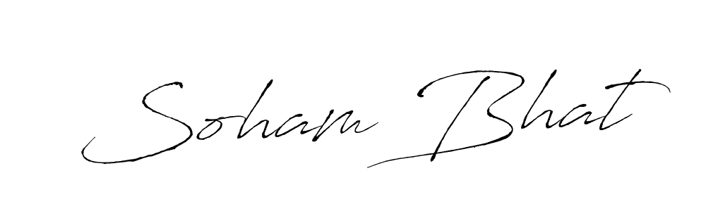 The best way (Antro_Vectra) to make a short signature is to pick only two or three words in your name. The name Soham Bhat include a total of six letters. For converting this name. Soham Bhat signature style 6 images and pictures png