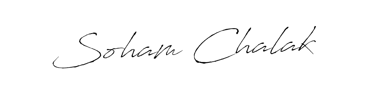 How to make Soham Chalak name signature. Use Antro_Vectra style for creating short signs online. This is the latest handwritten sign. Soham Chalak signature style 6 images and pictures png