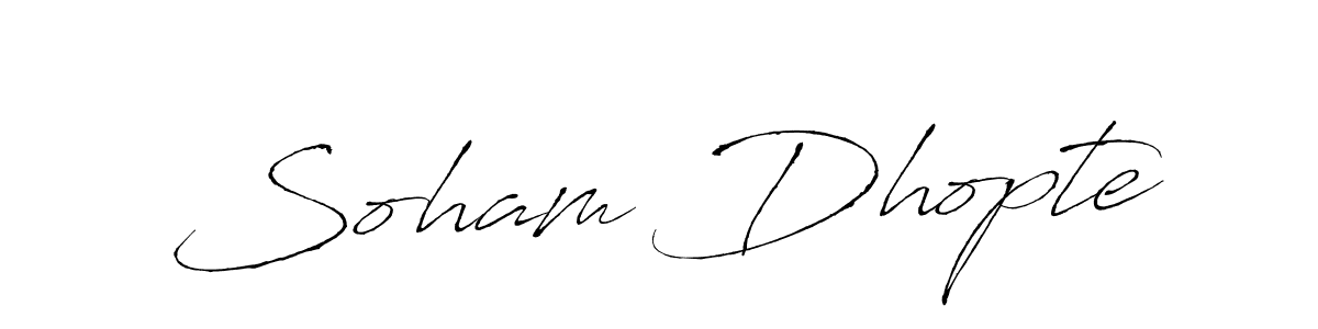 Once you've used our free online signature maker to create your best signature Antro_Vectra style, it's time to enjoy all of the benefits that Soham Dhopte name signing documents. Soham Dhopte signature style 6 images and pictures png