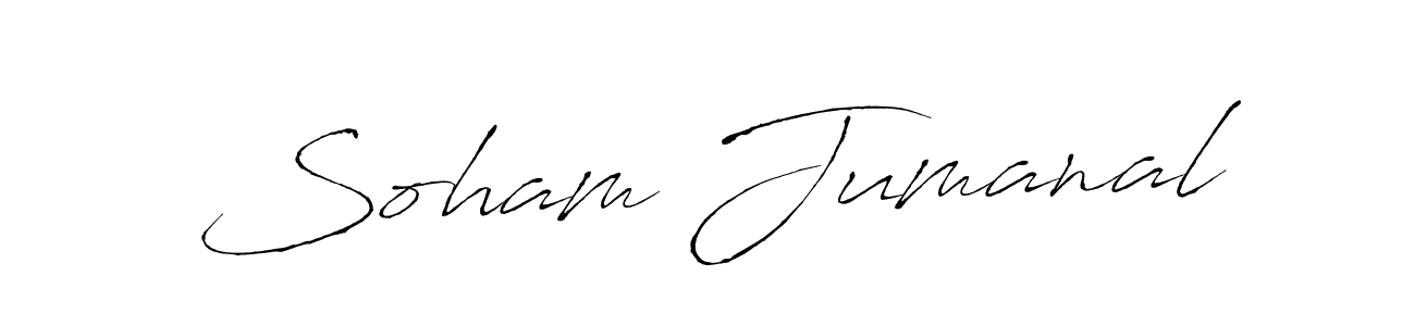 How to make Soham Jumanal signature? Antro_Vectra is a professional autograph style. Create handwritten signature for Soham Jumanal name. Soham Jumanal signature style 6 images and pictures png