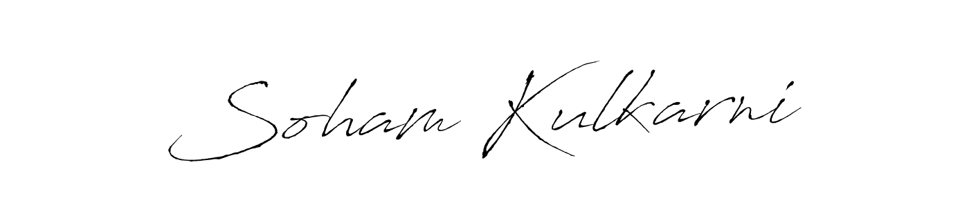 How to make Soham Kulkarni signature? Antro_Vectra is a professional autograph style. Create handwritten signature for Soham Kulkarni name. Soham Kulkarni signature style 6 images and pictures png