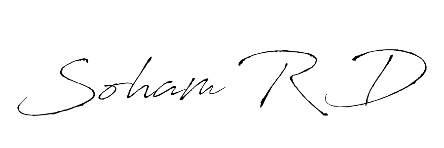 Similarly Antro_Vectra is the best handwritten signature design. Signature creator online .You can use it as an online autograph creator for name Soham R D. Soham R D signature style 6 images and pictures png