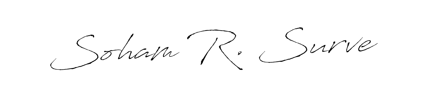 Also we have Soham R. Surve name is the best signature style. Create professional handwritten signature collection using Antro_Vectra autograph style. Soham R. Surve signature style 6 images and pictures png