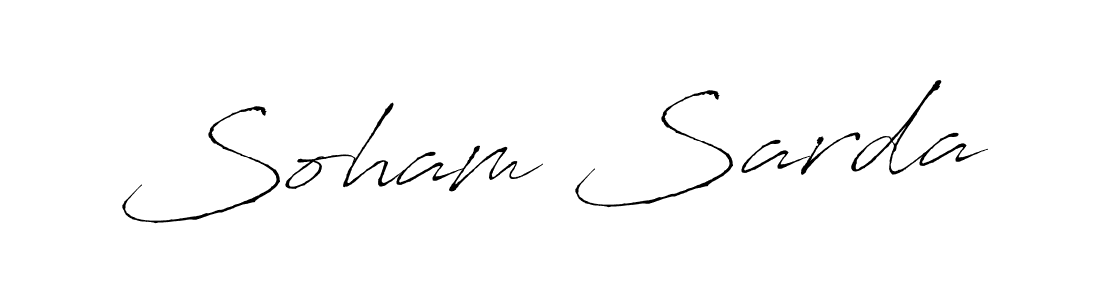 Soham Sarda stylish signature style. Best Handwritten Sign (Antro_Vectra) for my name. Handwritten Signature Collection Ideas for my name Soham Sarda. Soham Sarda signature style 6 images and pictures png