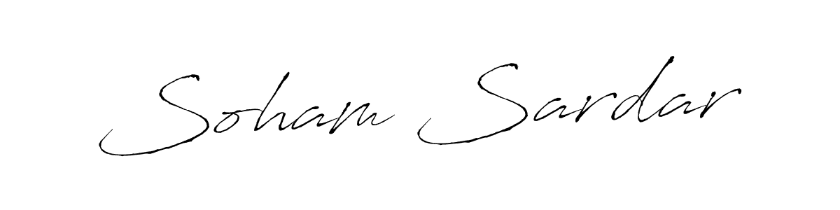 How to make Soham Sardar name signature. Use Antro_Vectra style for creating short signs online. This is the latest handwritten sign. Soham Sardar signature style 6 images and pictures png