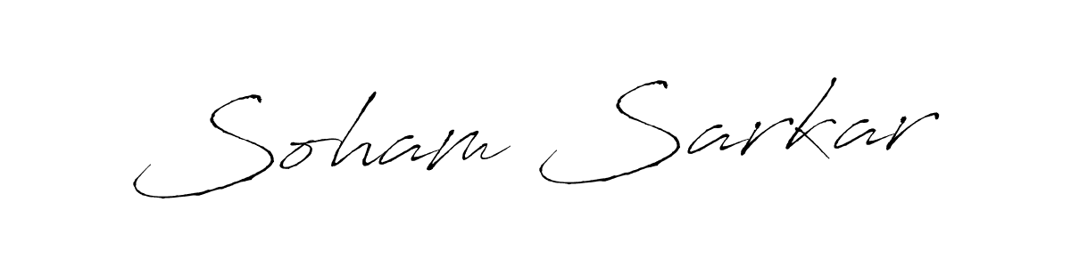 Soham Sarkar stylish signature style. Best Handwritten Sign (Antro_Vectra) for my name. Handwritten Signature Collection Ideas for my name Soham Sarkar. Soham Sarkar signature style 6 images and pictures png