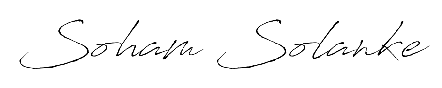 Master the art of signing with Soham Solanke written in fluent Antro_Vectra script. A great template to practice and refine your handwriting. Soham Solanke signature style 6 images and pictures png