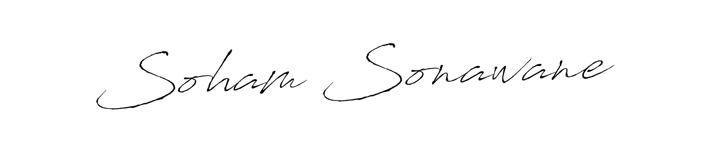 Also we have Soham Sonawane name is the best signature style. Create professional handwritten signature collection using Antro_Vectra autograph style. Soham Sonawane signature style 6 images and pictures png