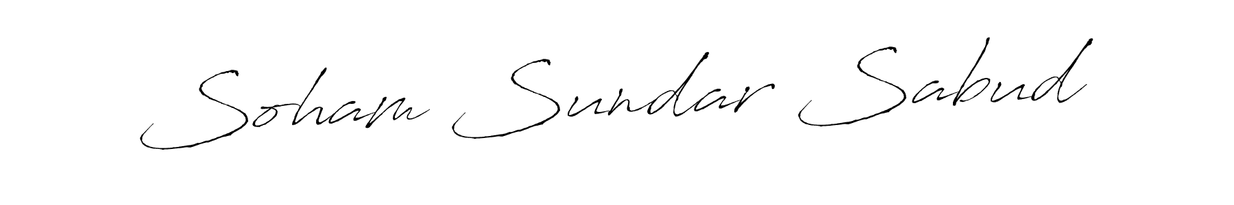 Soham Sundar Sabud stylish signature style. Best Handwritten Sign (Antro_Vectra) for my name. Handwritten Signature Collection Ideas for my name Soham Sundar Sabud. Soham Sundar Sabud signature style 6 images and pictures png