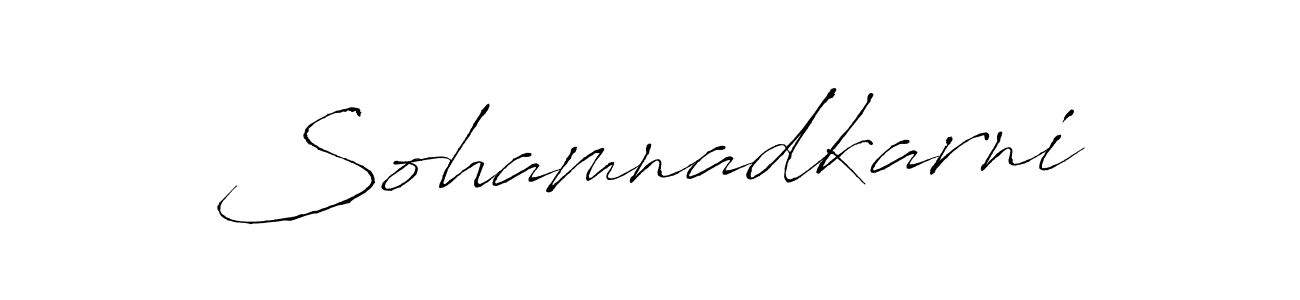 Antro_Vectra is a professional signature style that is perfect for those who want to add a touch of class to their signature. It is also a great choice for those who want to make their signature more unique. Get Sohamnadkarni name to fancy signature for free. Sohamnadkarni signature style 6 images and pictures png