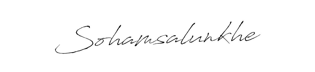 How to Draw Sohamsalunkhe signature style? Antro_Vectra is a latest design signature styles for name Sohamsalunkhe. Sohamsalunkhe signature style 6 images and pictures png