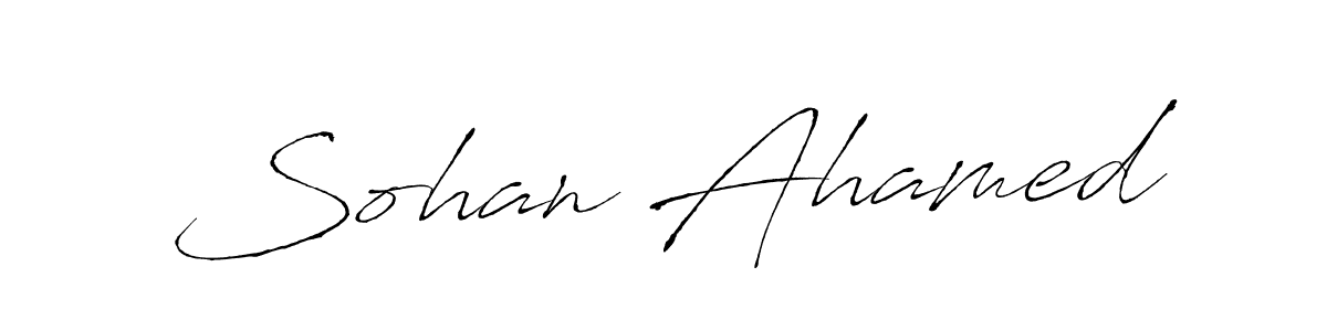 Antro_Vectra is a professional signature style that is perfect for those who want to add a touch of class to their signature. It is also a great choice for those who want to make their signature more unique. Get Sohan Ahamed name to fancy signature for free. Sohan Ahamed signature style 6 images and pictures png