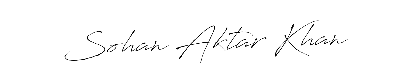 Design your own signature with our free online signature maker. With this signature software, you can create a handwritten (Antro_Vectra) signature for name Sohan Aktar Khan. Sohan Aktar Khan signature style 6 images and pictures png