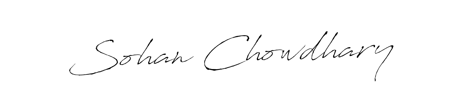 Antro_Vectra is a professional signature style that is perfect for those who want to add a touch of class to their signature. It is also a great choice for those who want to make their signature more unique. Get Sohan Chowdhary name to fancy signature for free. Sohan Chowdhary signature style 6 images and pictures png
