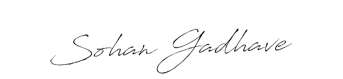 if you are searching for the best signature style for your name Sohan Gadhave. so please give up your signature search. here we have designed multiple signature styles  using Antro_Vectra. Sohan Gadhave signature style 6 images and pictures png