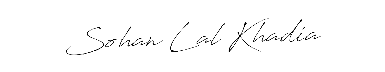 This is the best signature style for the Sohan Lal Khadia name. Also you like these signature font (Antro_Vectra). Mix name signature. Sohan Lal Khadia signature style 6 images and pictures png