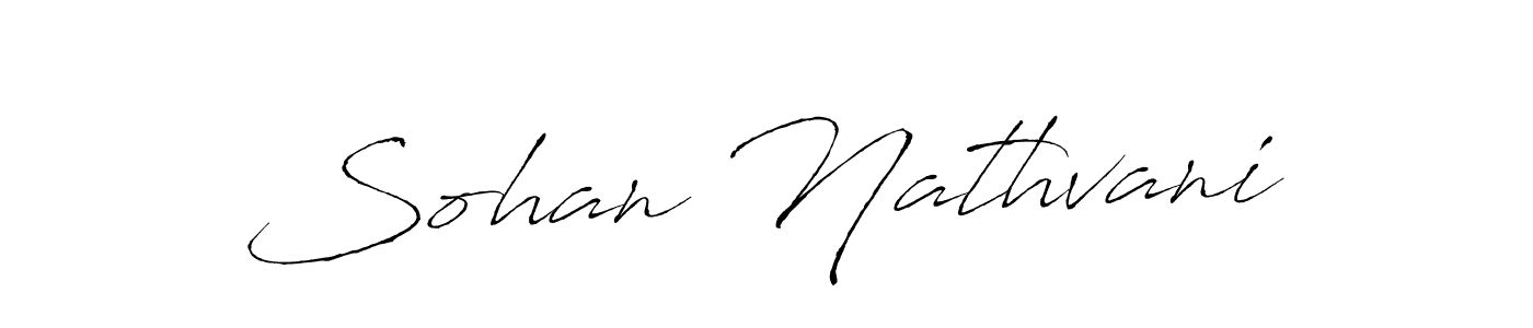 How to make Sohan Nathvani name signature. Use Antro_Vectra style for creating short signs online. This is the latest handwritten sign. Sohan Nathvani signature style 6 images and pictures png