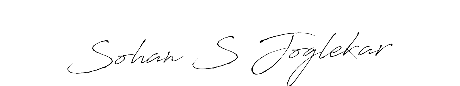 The best way (Antro_Vectra) to make a short signature is to pick only two or three words in your name. The name Sohan S Joglekar include a total of six letters. For converting this name. Sohan S Joglekar signature style 6 images and pictures png