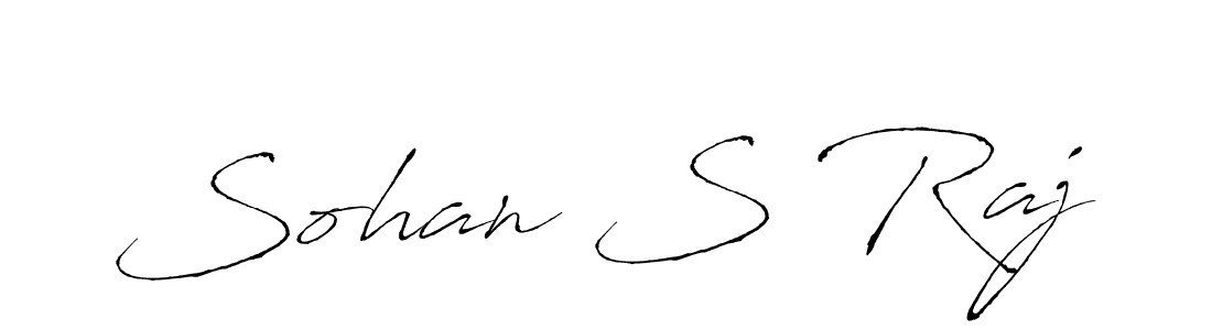 How to make Sohan S Raj name signature. Use Antro_Vectra style for creating short signs online. This is the latest handwritten sign. Sohan S Raj signature style 6 images and pictures png
