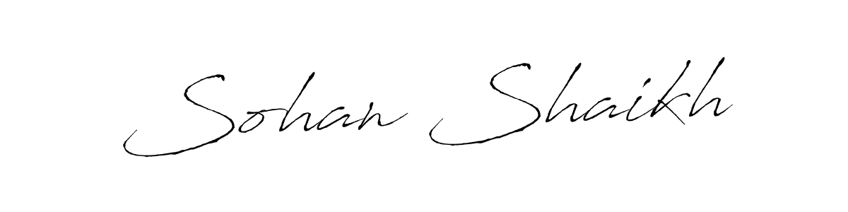 Also You can easily find your signature by using the search form. We will create Sohan Shaikh name handwritten signature images for you free of cost using Antro_Vectra sign style. Sohan Shaikh signature style 6 images and pictures png