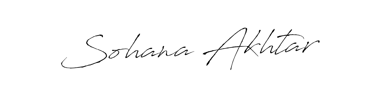 Design your own signature with our free online signature maker. With this signature software, you can create a handwritten (Antro_Vectra) signature for name Sohana Akhtar. Sohana Akhtar signature style 6 images and pictures png