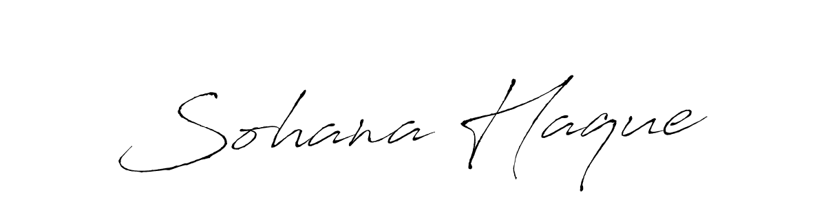 Make a beautiful signature design for name Sohana Haque. With this signature (Antro_Vectra) style, you can create a handwritten signature for free. Sohana Haque signature style 6 images and pictures png