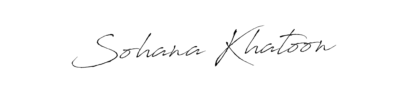 Design your own signature with our free online signature maker. With this signature software, you can create a handwritten (Antro_Vectra) signature for name Sohana Khatoon. Sohana Khatoon signature style 6 images and pictures png