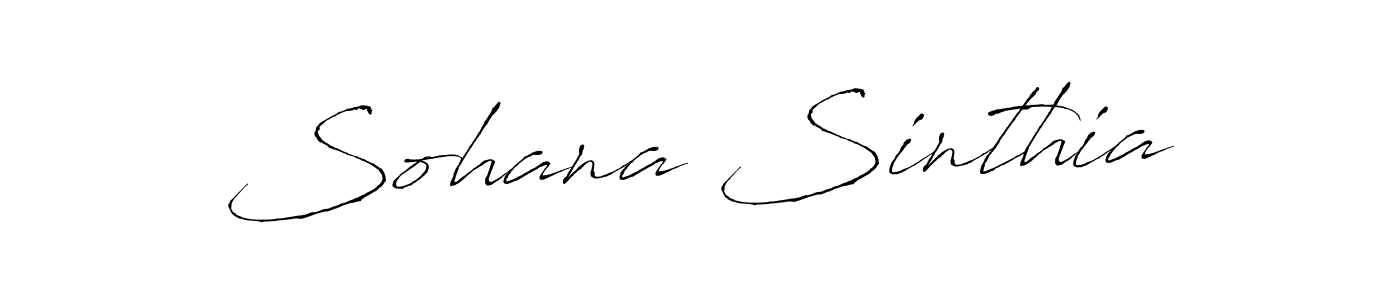 Make a beautiful signature design for name Sohana Sinthia. With this signature (Antro_Vectra) style, you can create a handwritten signature for free. Sohana Sinthia signature style 6 images and pictures png